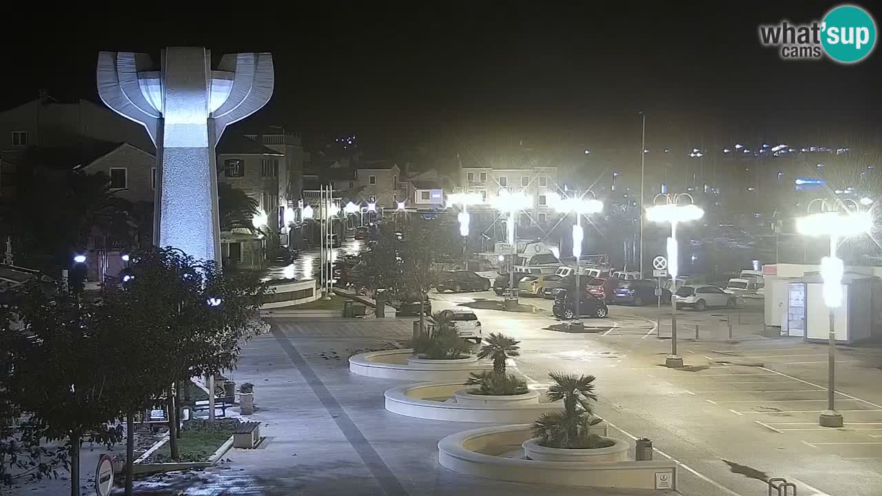 Vodice Live webcam – marina and  seafront