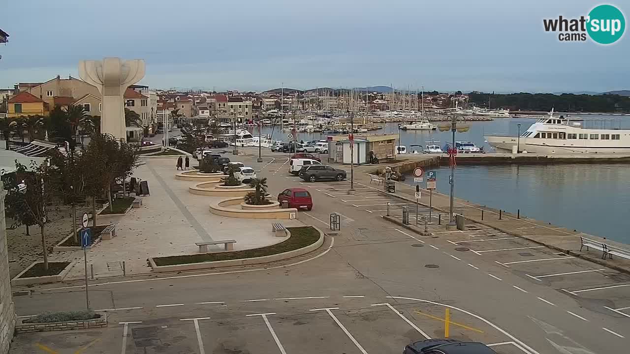Vodice Live webcam – marina and  seafront