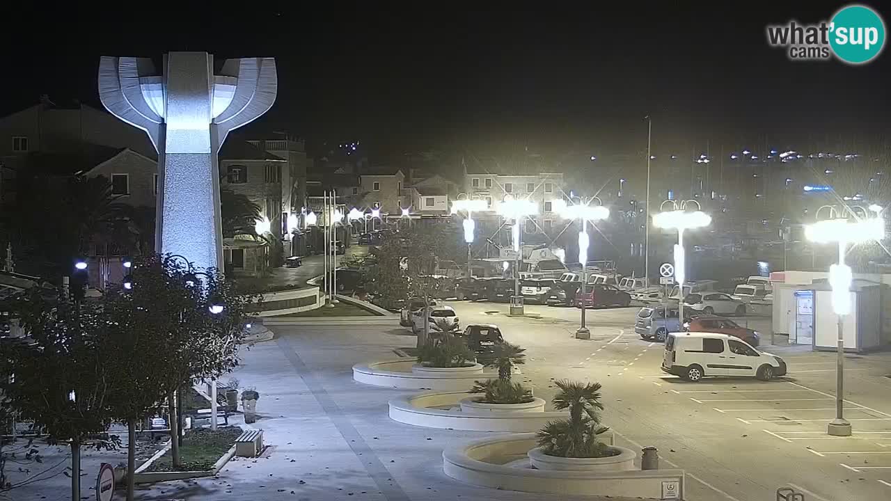 Vodice Live webcam – marina and  seafront