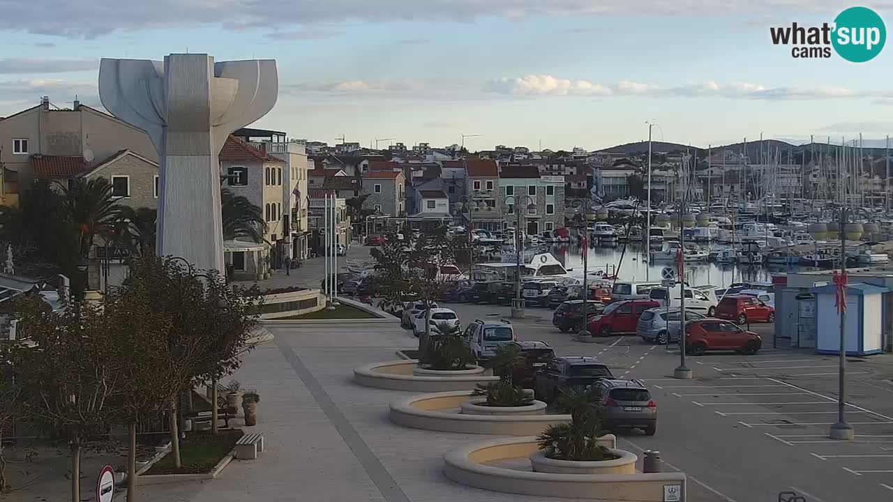 Vodice Live webcam – marina and  seafront