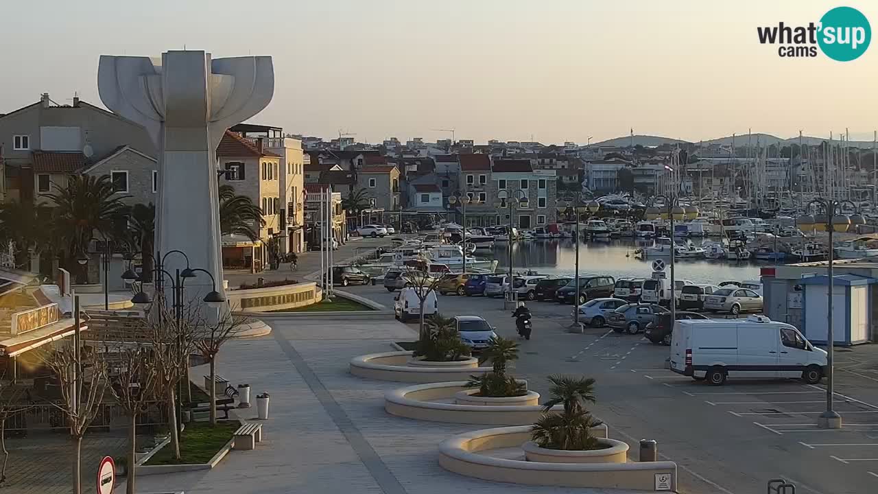 Vodice web kamera – marina i riva
