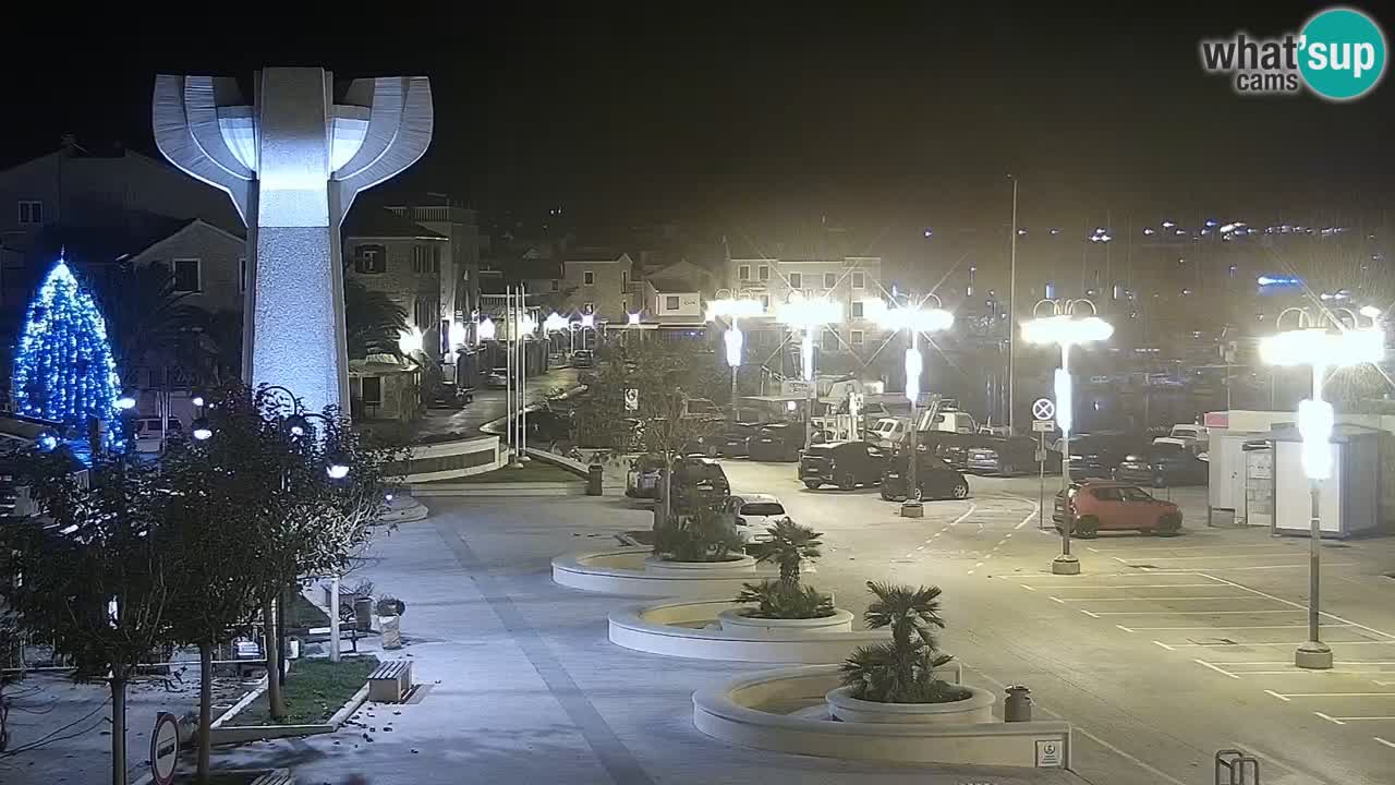 Vodice Live webcam – marina and  seafront