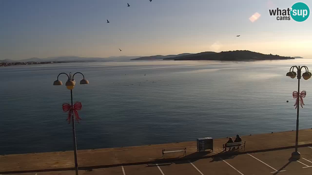 Vodice Live webcam – marina and  seafront