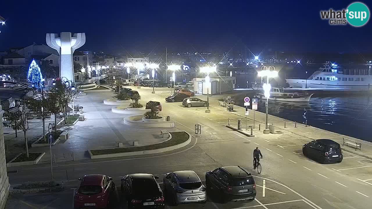 Vodice Live webcam – marina and  seafront