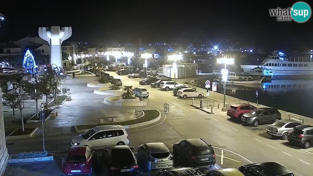Vodice spletna kamera – marina in riva