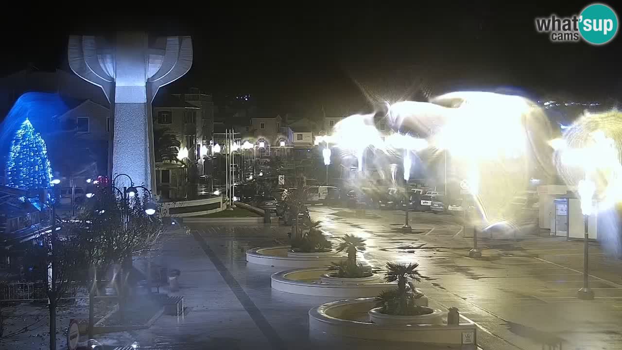 Vodice Live webcam – marina and  seafront