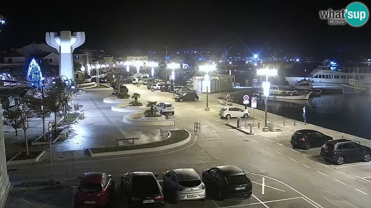 Vodice spletna kamera – marina in riva