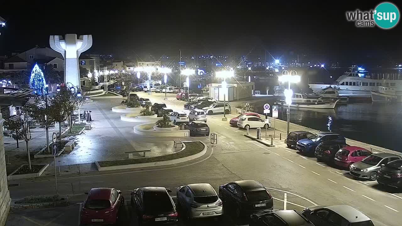 Vodice Live webcam – marina and seafront
