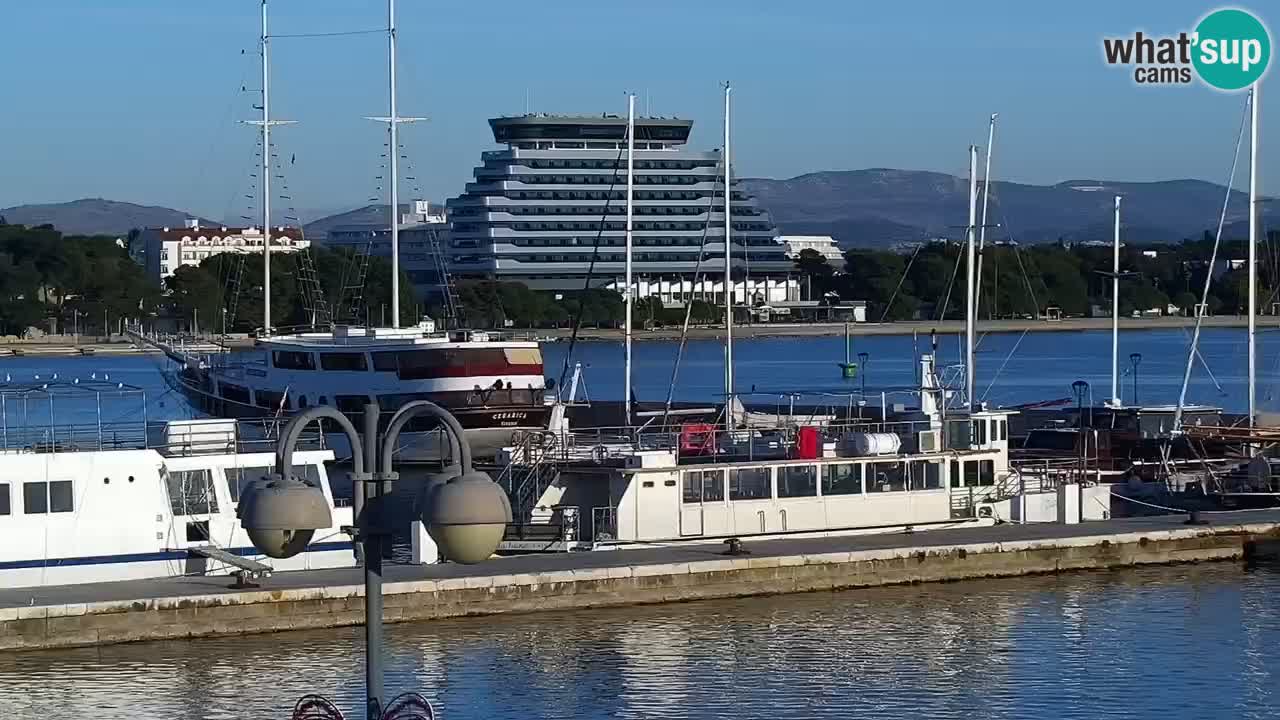 Vodice Live webcam – marina and  seafront