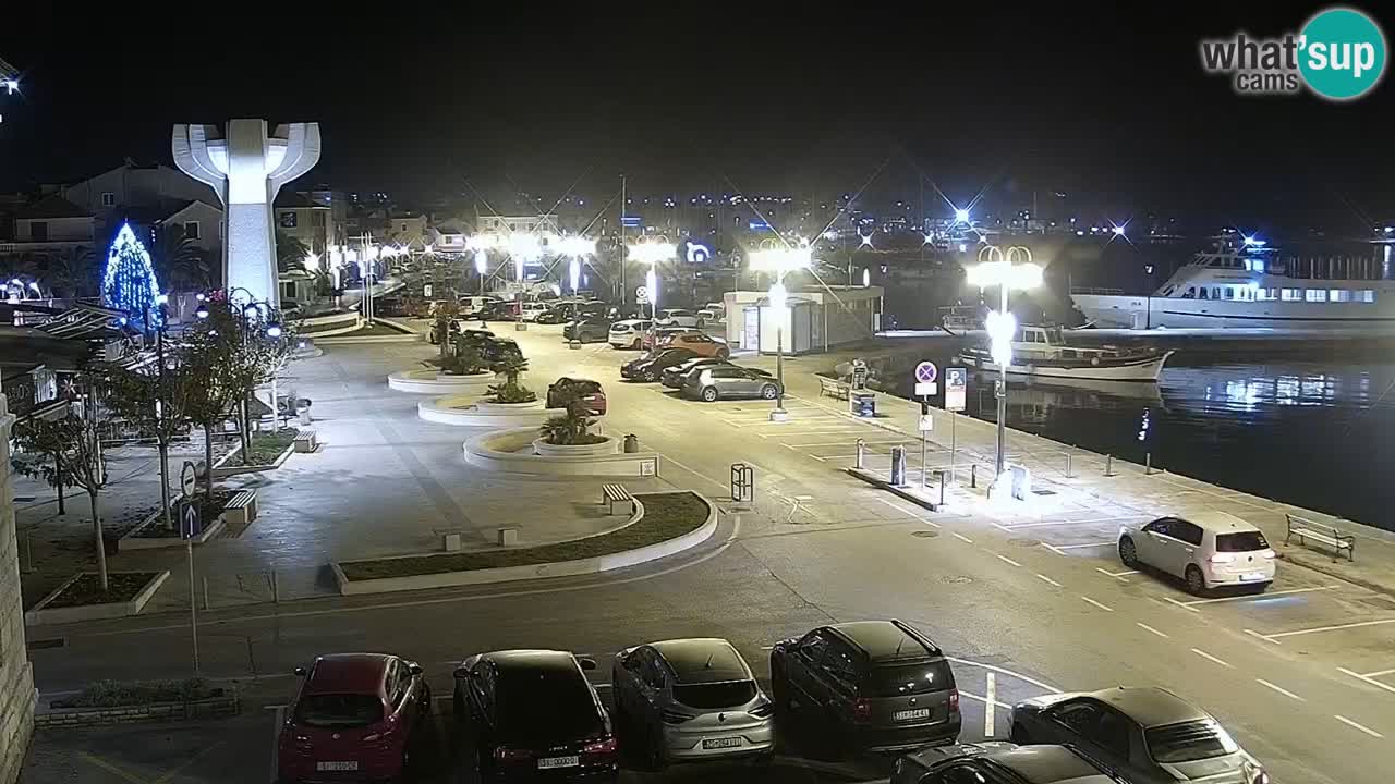 Vodice spletna kamera – marina in riva