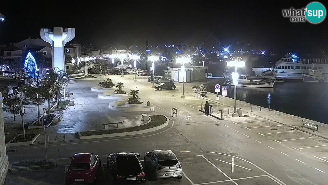 Vodice Live webcam – marina and seafront