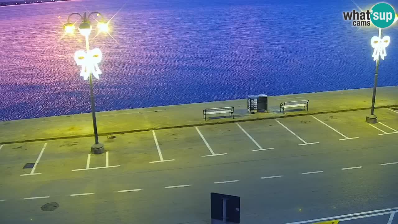 Vodice Live webcam – marina and  seafront