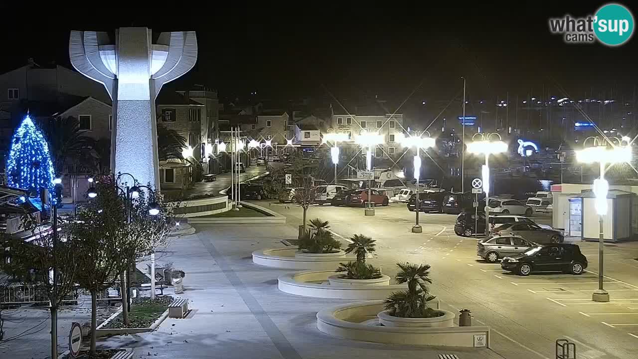Vodice spletna kamera – marina in riva