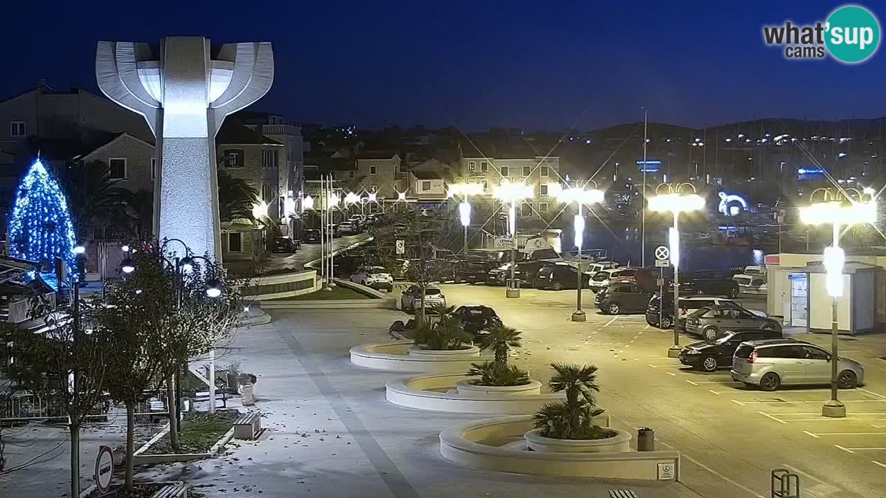 Vodice Live webcam – marina and seafront