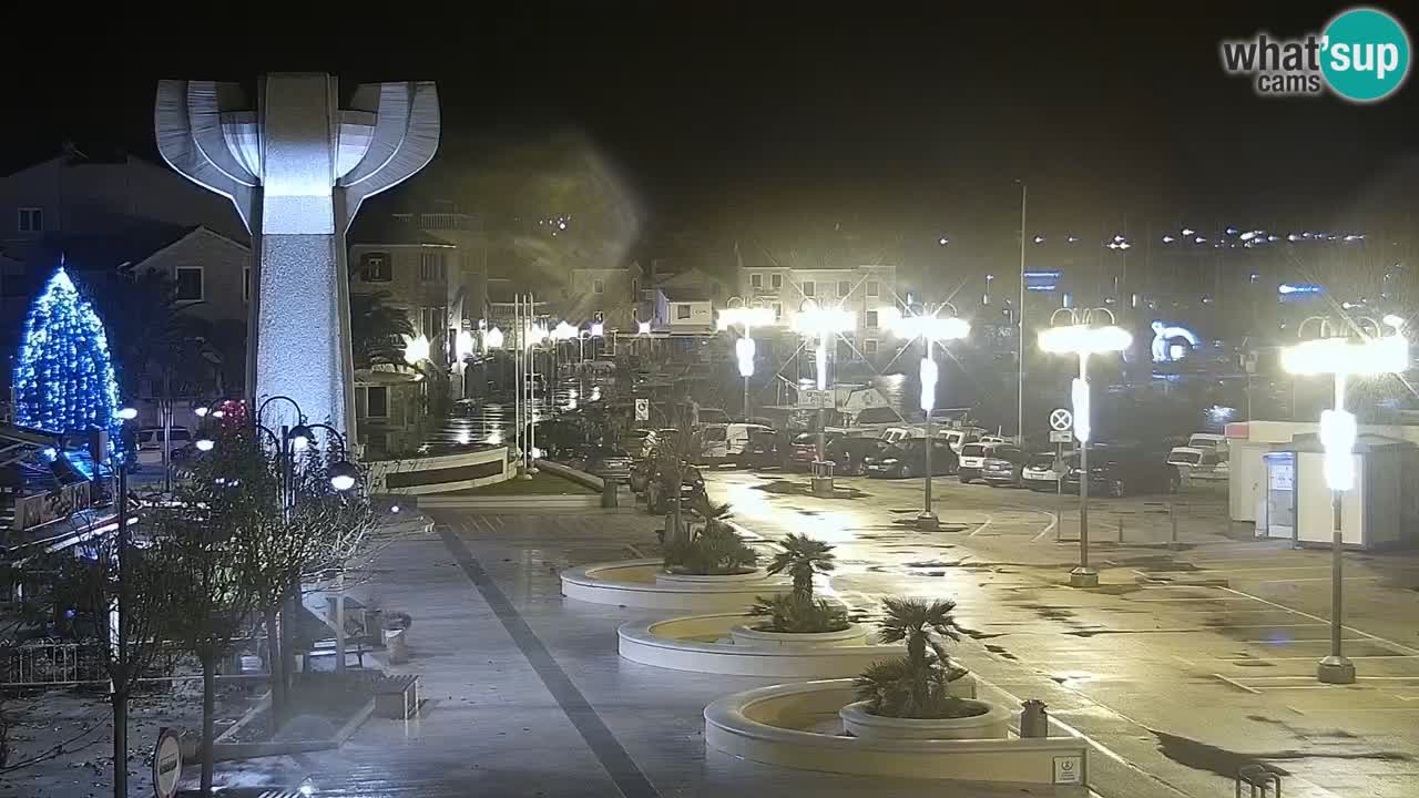 Vodice Live webcam – marina and  seafront