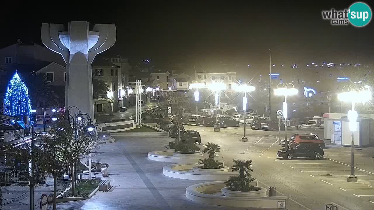 Vodice Live webcam – marina and  seafront