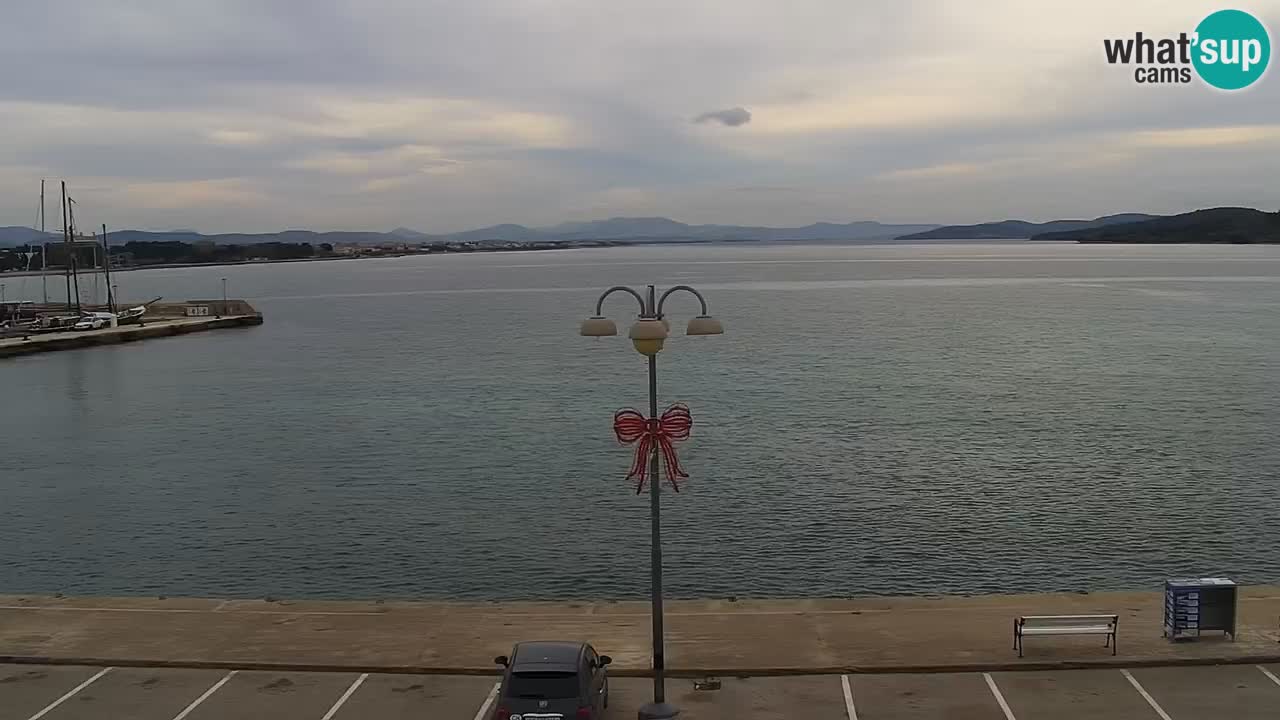 Vodice Live webcam – marina and  seafront