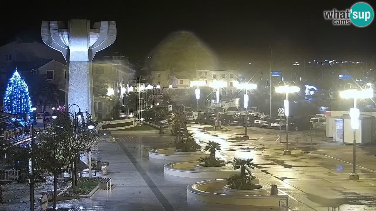 Vodice Live webcam – marina and  seafront
