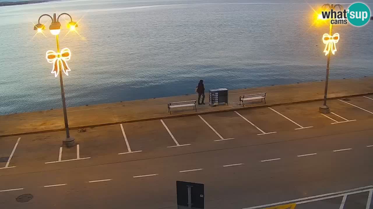 Vodice Live webcam – marina and  seafront
