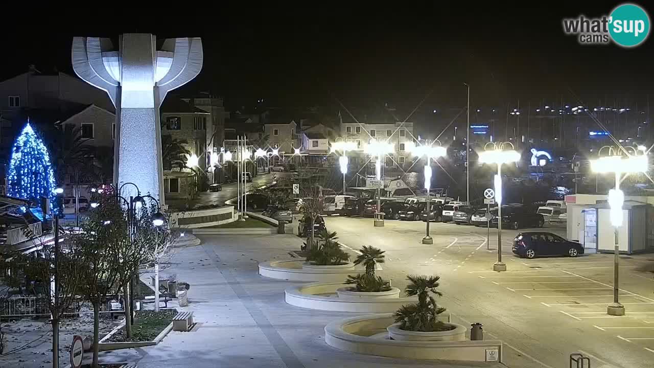 Vodice Live webcam – marina and  seafront