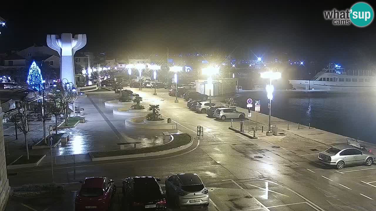 Vodice Live webcam – marina and  seafront