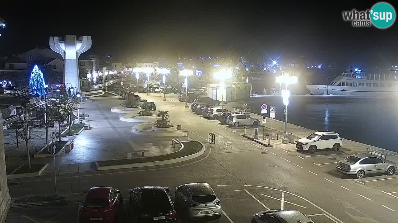 Vodice spletna kamera – marina in riva