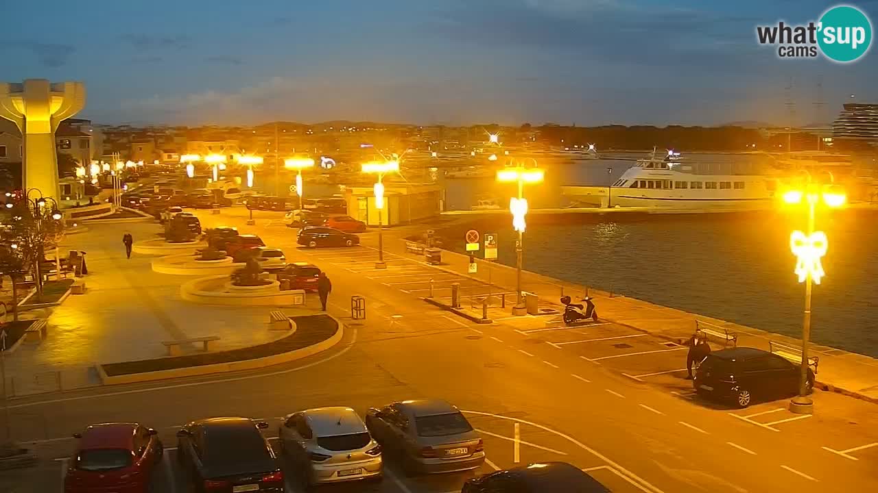 Vodice Live webcam – marina and  seafront