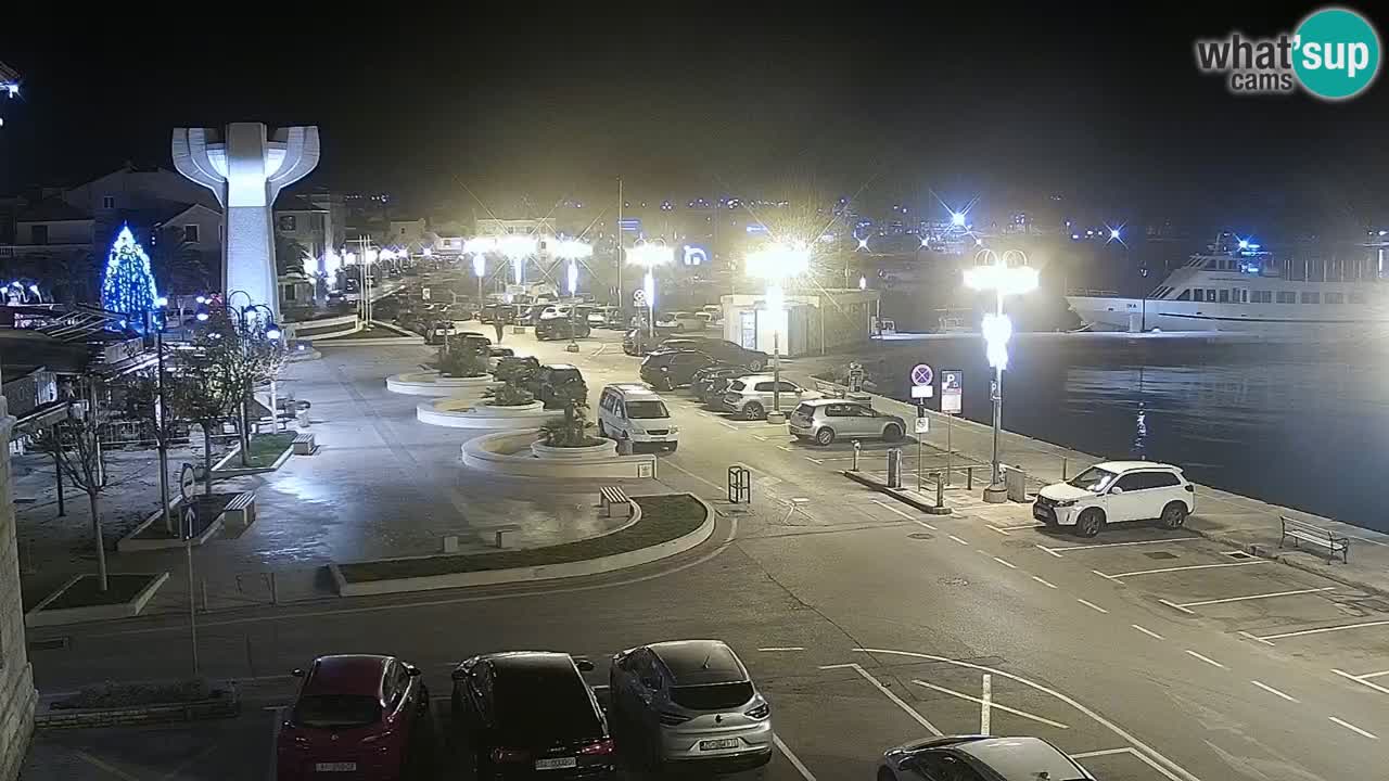 Vodice spletna kamera – marina in riva