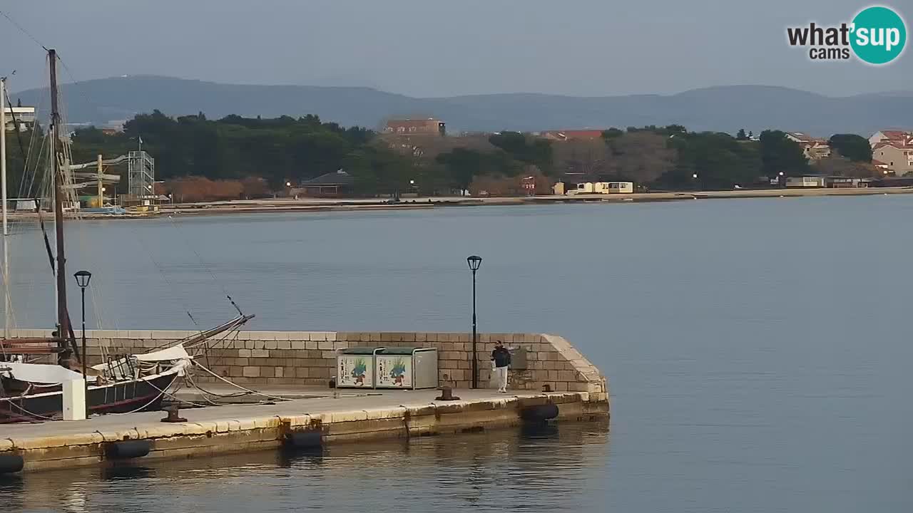 Vodice Live webcam – marina and  seafront