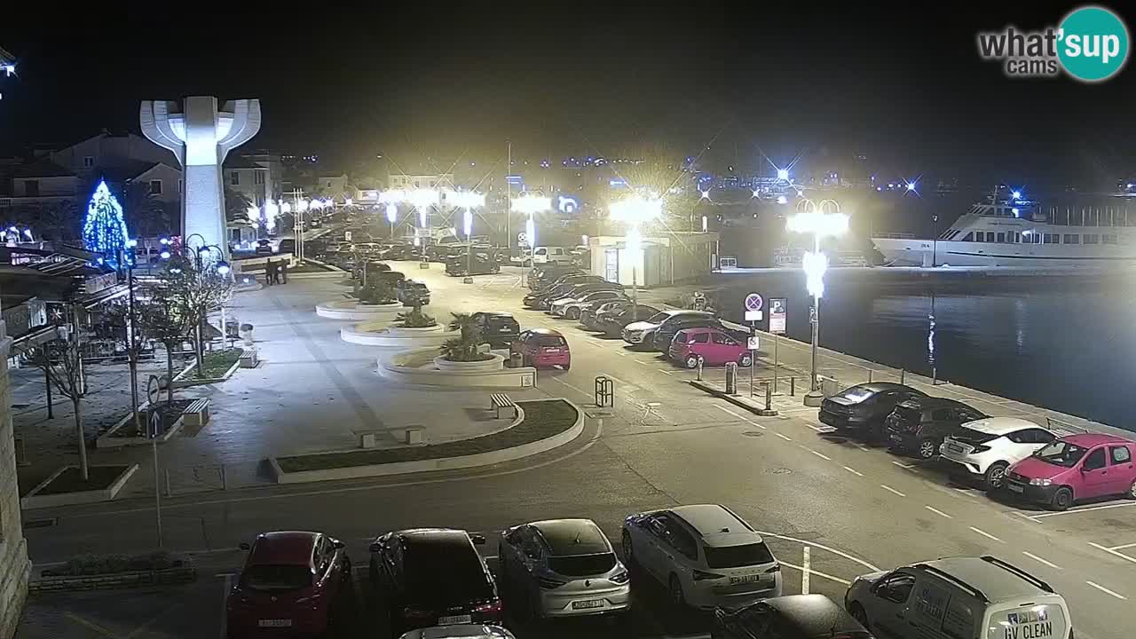 Vodice Live webcam – marina and  seafront