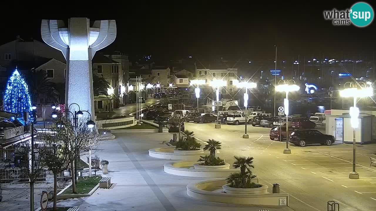 Vodice Live webcam – marina and  seafront