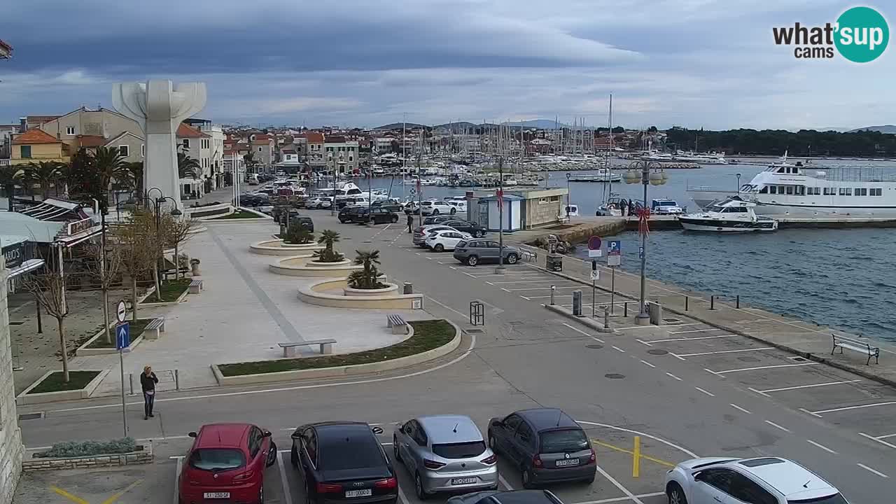 Vodice Live webcam – marina and  seafront