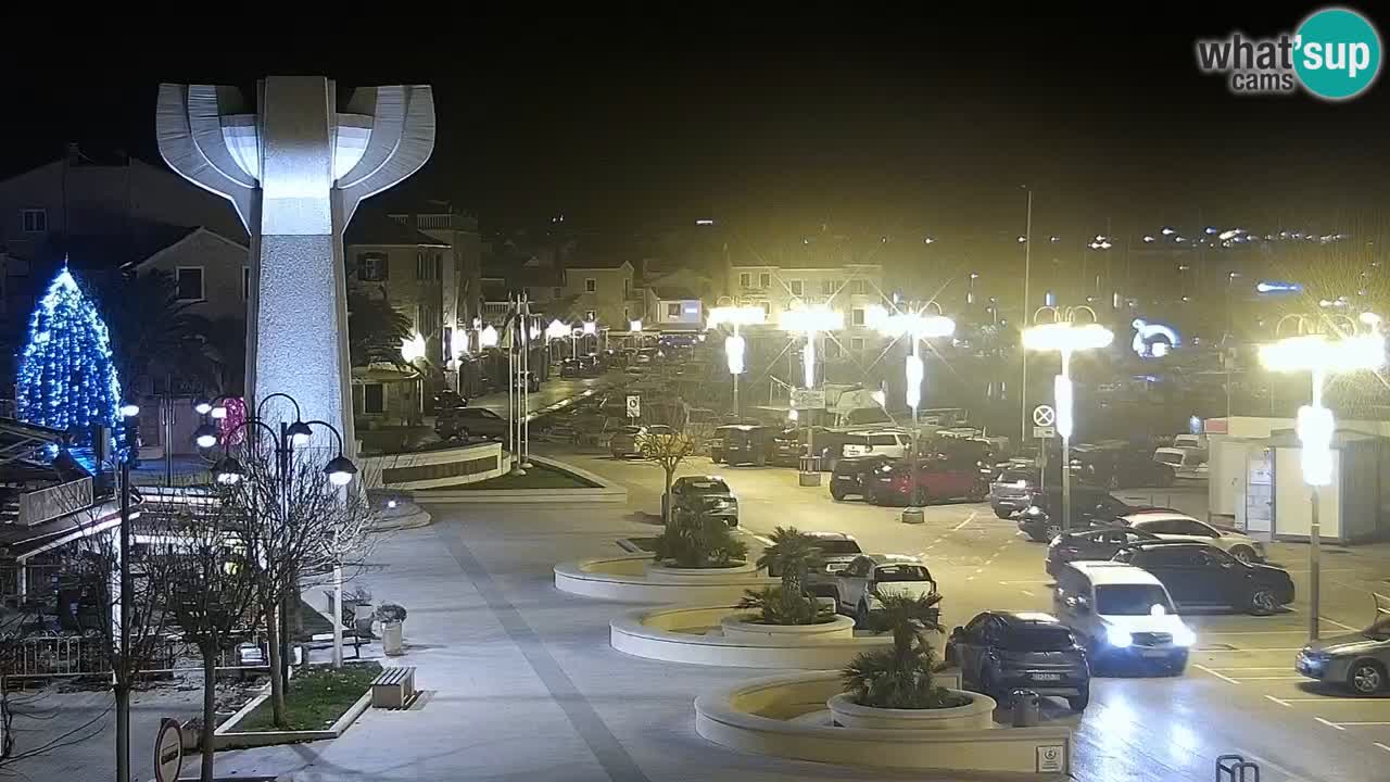 Vodice Live webcam – marina and  seafront