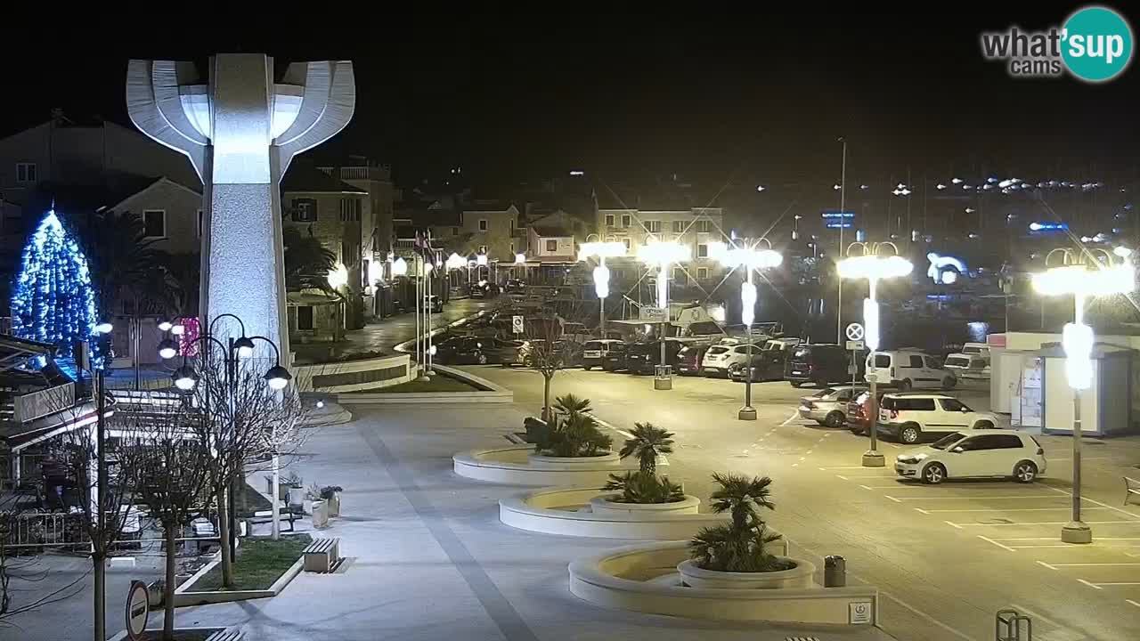 Vodice Live webcam – marina and  seafront
