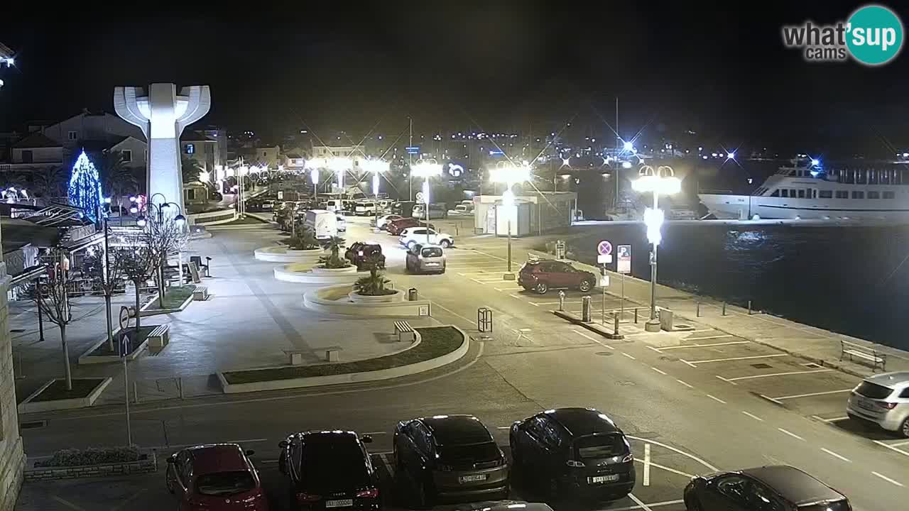 Vodice web kamera – marina i riva