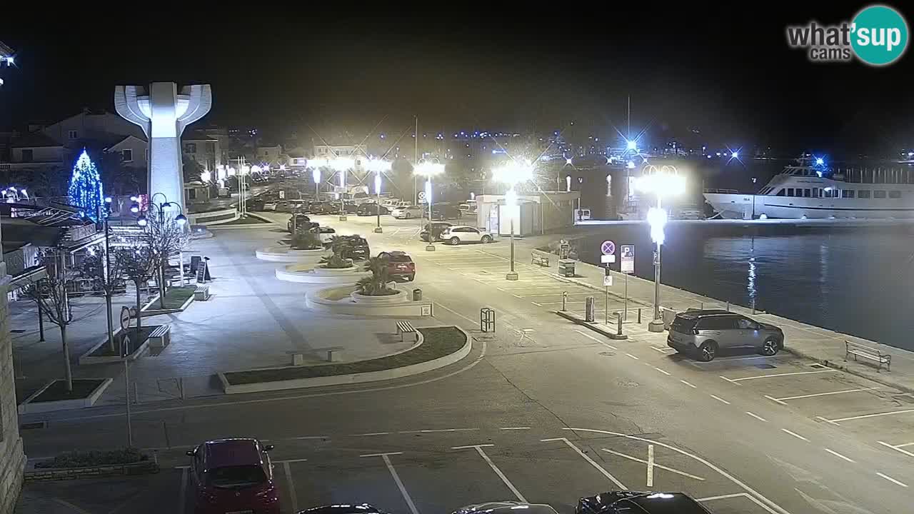 Vodice web kamera – marina i riva