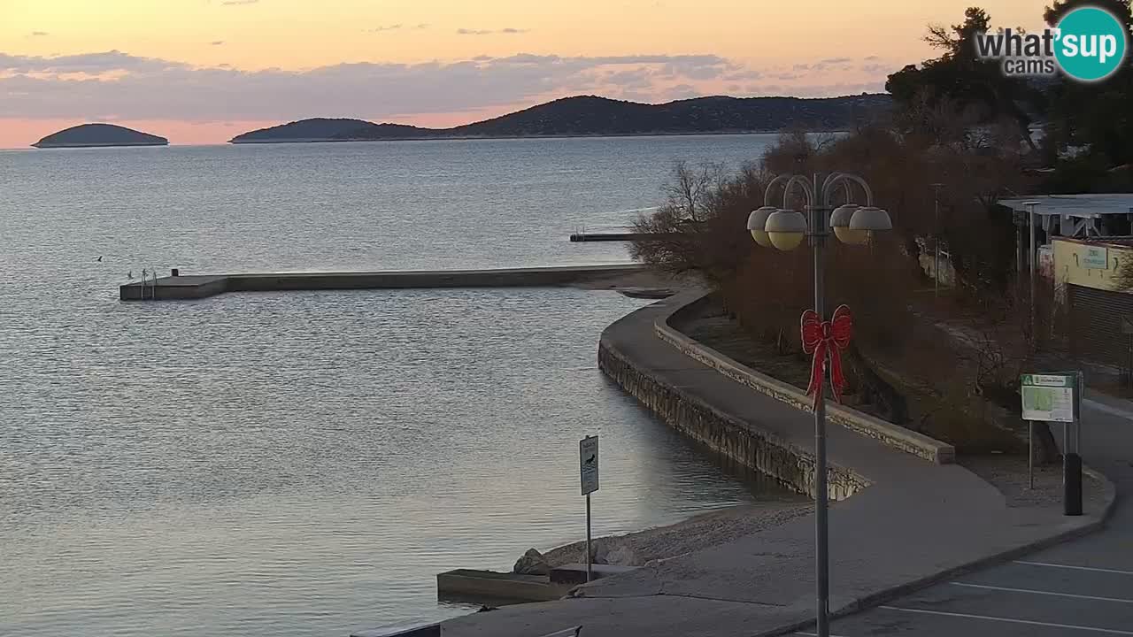 Vodice Live webcam – marina and  seafront