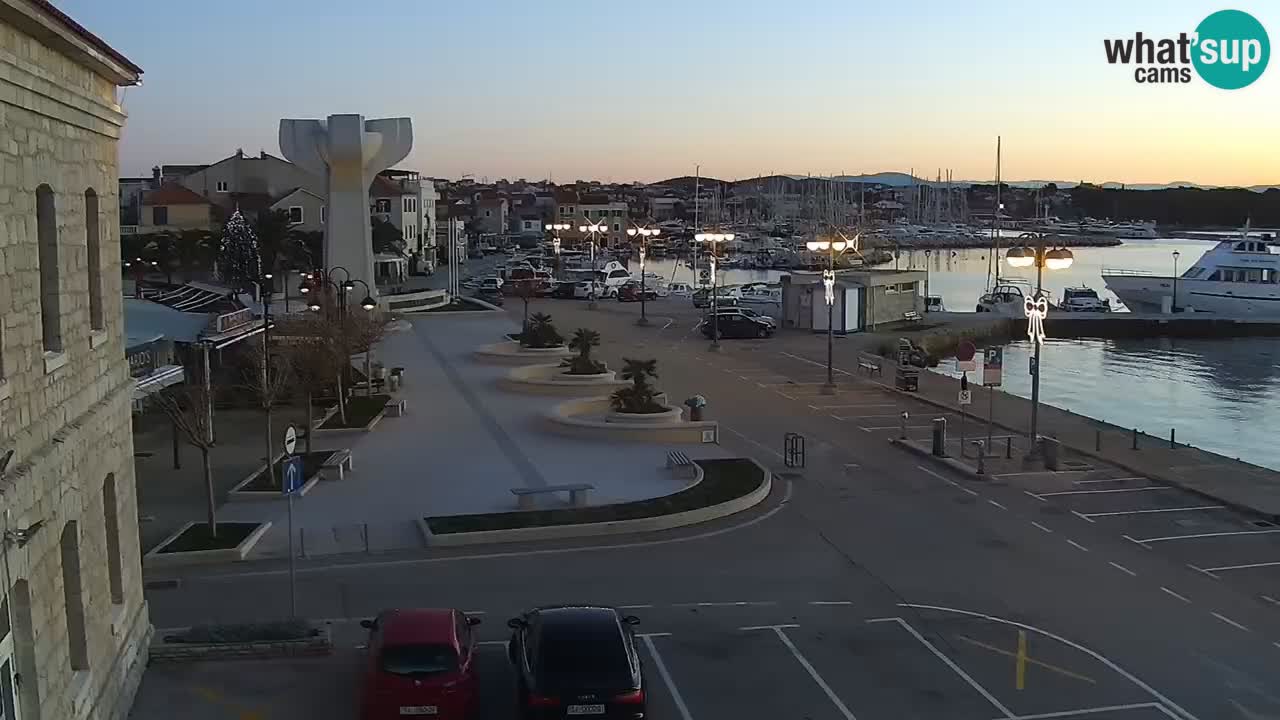 Vodice Live webcam – marina and  seafront