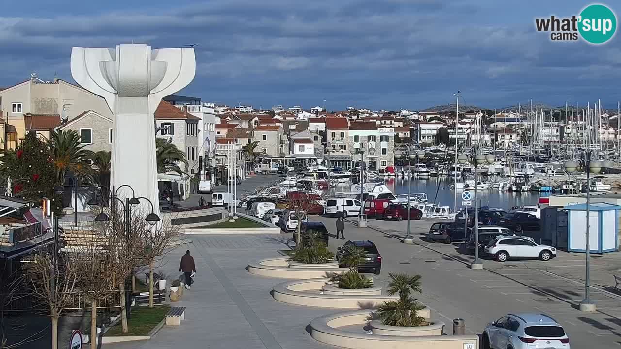 Vodice web kamera – marina i riva