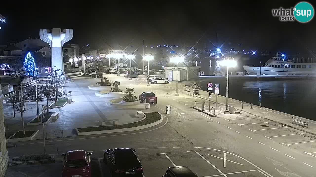Vodice Live webcam – marina and  seafront