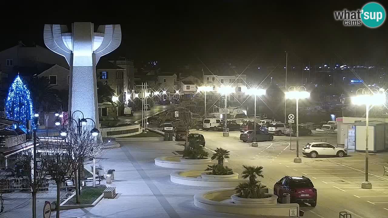 Vodice Live webcam – marina and  seafront