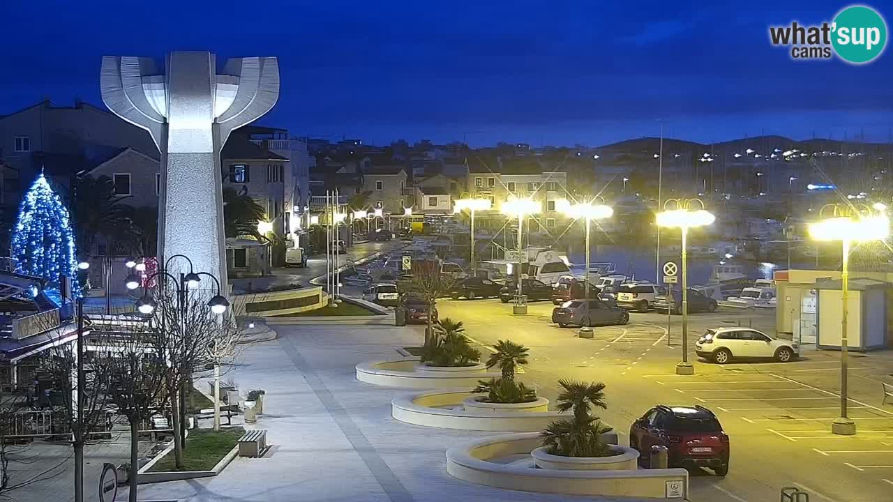 Vodice web kamera – marina i riva