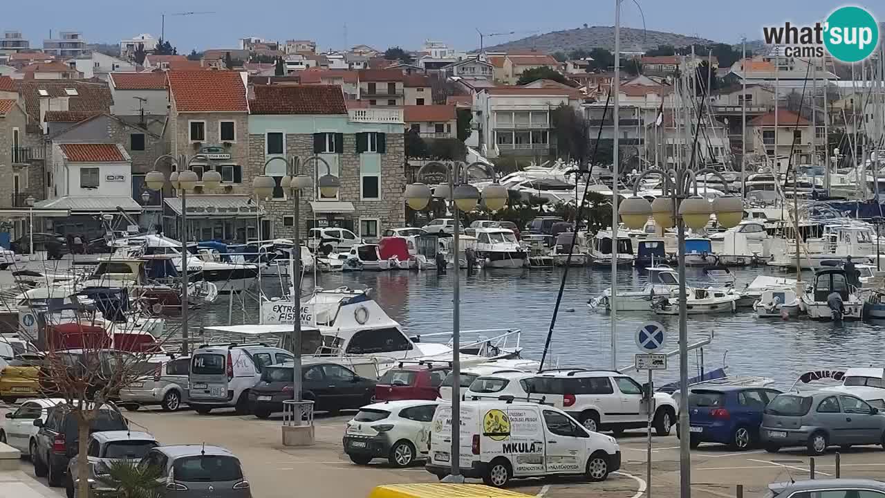 Vodice web kamera – marina i riva