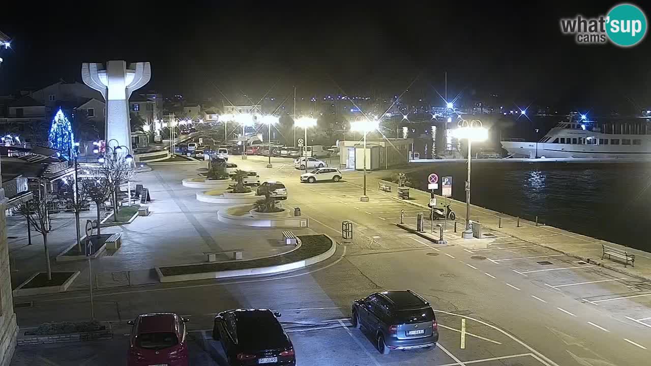 Vodice Live webcam – marina and  seafront