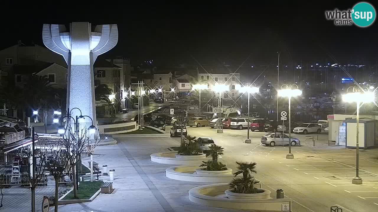 Vodice Live webcam – marina and  seafront