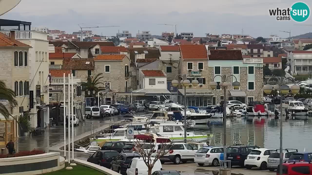 Vodice Live webcam – marina and  seafront