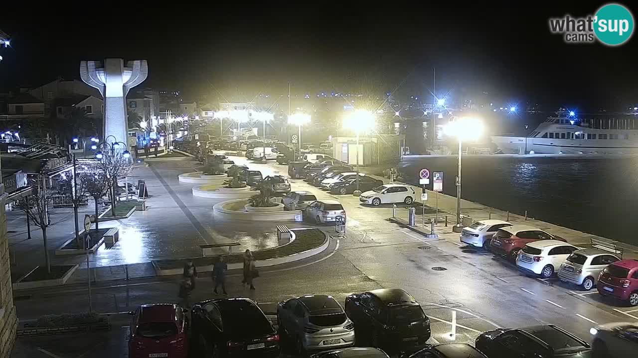 Vodice Live webcam – marina and  seafront