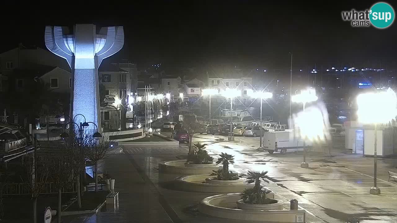 Vodice Live webcam – marina and seafront