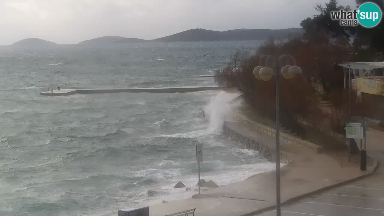 Vodice Live webcam – marina and  seafront