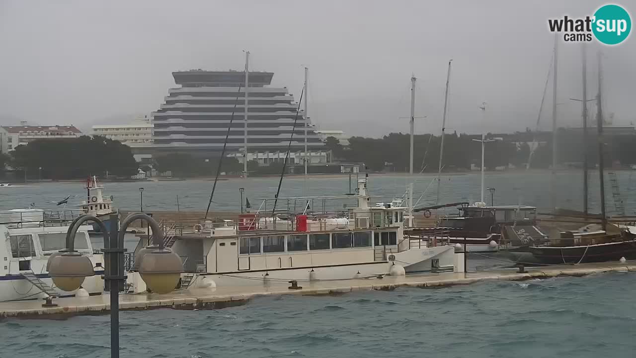 Vodice Live webcam – marina and  seafront